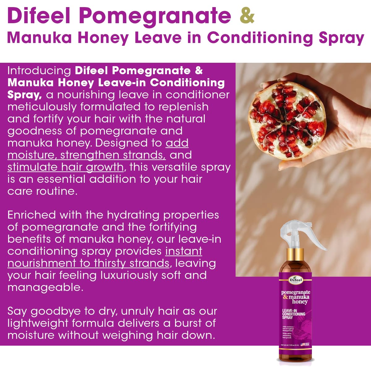 Difeel | Gamme Réparatrice Grenade & Miel de Manuka