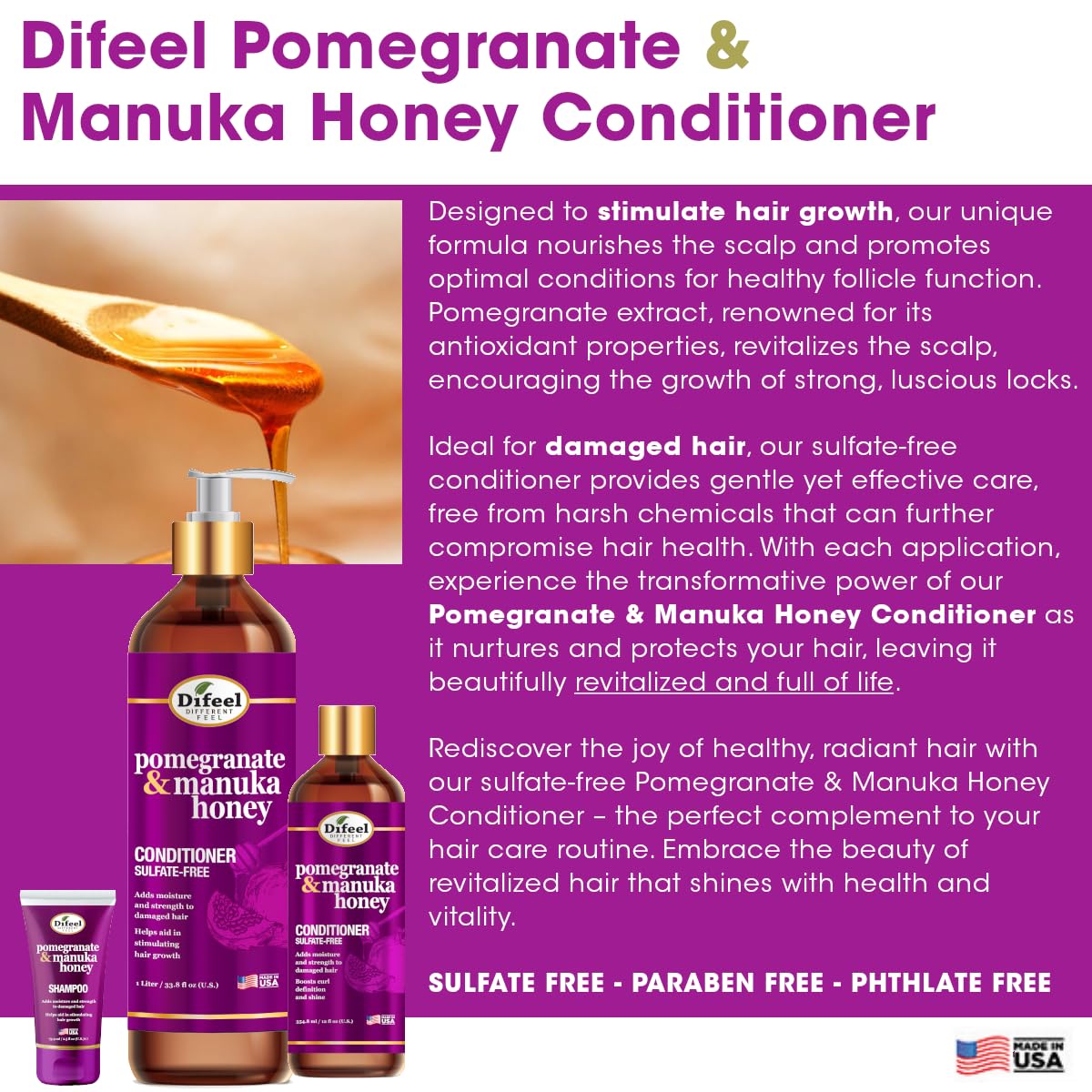 Difeel | Gamme Réparatrice Grenade & Miel de Manuka